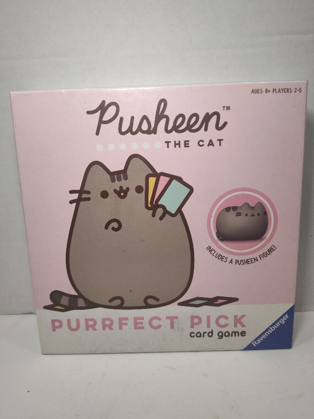 Pusheen Purrfect Pick Card Game Ravensburger w/ 2 Cat Substitute Pawns